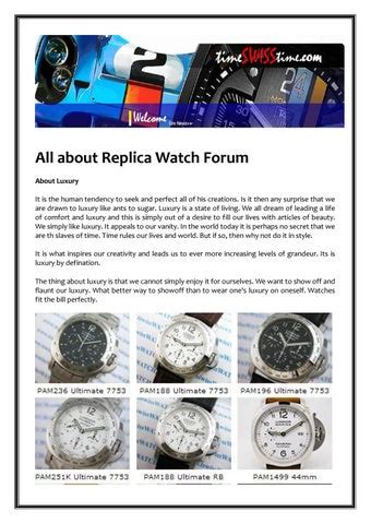 replica watch forum questions